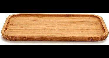 Kinvara serveerplank - bamboe -30 x 20 cm - met rand - hapjes en tapas