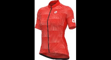 Ale Dames Fietsshirt Korte Mouwen Solid Sharp - Rood - M - Valt klein