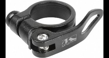 Zadelpenklem Clampy-QR 31,8 mm aluminium zwart