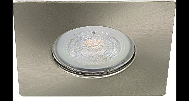 IP65 LED Inbouwspot Fannie -Vierkant RVS Look -Koel Wit -Dimbaar 4.9W -Philips