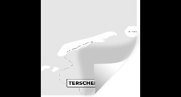 Muurstickers - Sticker Folie - Kaart - Plattegrond - Stadskaart - Terschelling - Eiland - 30x30 cm - Plakfolie - Muurstickers Kinderkamer - Zelfklevend Behang - Zelfklevend behangpapier - Stickerfolie