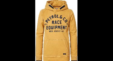 Petrol Industries - Jongens Hoodie met logo artwork - Geel - Maat 104