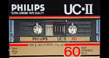 Philips UCII 60 Cassettebandje -High Position Ultra Chrome - Vintage - 1985