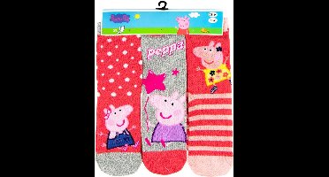 PEPPA PIG SOKKEN - 3 PAAR SOKKEN - MAAT 31-34 - ROZE