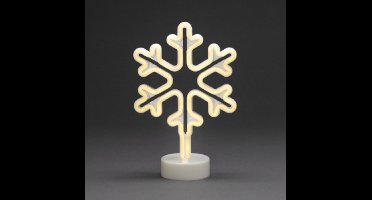 Konst Smide Led Lichtfiguur Snowflake met Timer op Batterijen