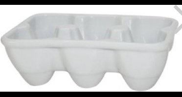 eierhouder porselein 16x11x5cm