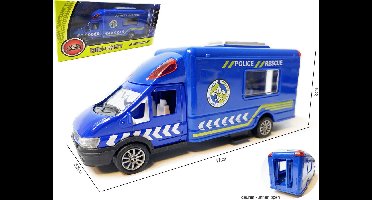 Politiewagen - Speelgoed politie auto - pull-back drive - Die Cast voertuigen - 17 CM