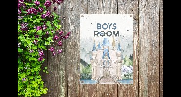 Tuin decoratie Quotes - Spreuken - Boys room - Kinderen - 30x40 cm - Tuindoek