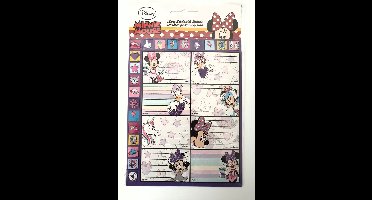 Disney Minnie Mouse Etiketten - 16 stuks