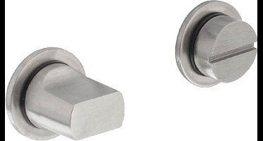 Intersteel WC-sluiting met minimalistische ronde rozet rvs geborsteld