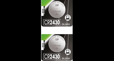 GP Batterij CR 2430 - Knoopcel - Lithium - 3Volt - 2 STUK(S)