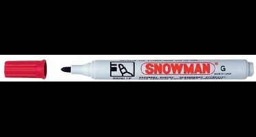 Snowman G-02 permanent marker rood