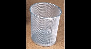 Helit the circle network H2518500 Prullenbak 15 l (Ø x h) 265 mm x 280 mm Metaal Zilver 1 stuk(s)