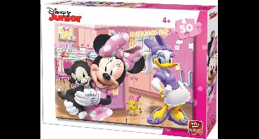 King legpuzzel Minnie Mouse karton roze 50 stukjes