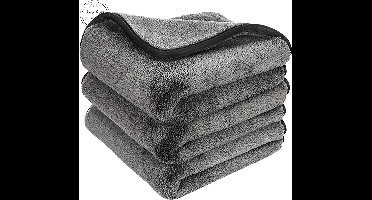 Microvezel doek - Micro vezel poetsdoek - 10stuks - Grijs - 40/40cm - Autopoetsdoek - Schoonmaakdoek - Krasvrij