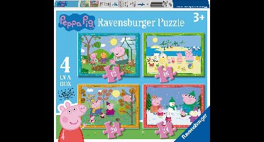 Ravensburger puzzel Peppa Pig: 4 seizoenen - 12+16+20+24 stukjes