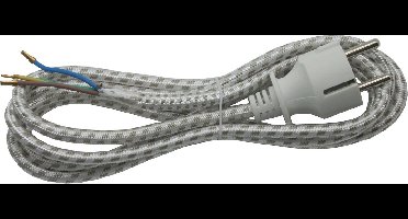 Benson Textiel Strijkijzersnoer - Aansluitsnoer met Stekker - 2 meter