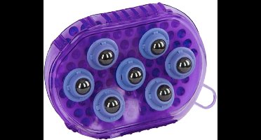 Excellent Borstel magneet massage – Luxe massageborstel voor paarden – Magneet borstel met 7 RVS rollers – Aangenaam masserend effect voor uw paard – Geschikt voor paarden – Paars