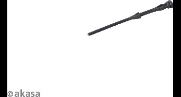 Akasa Siliconized Rubber Pins for Fan mounting, Black, 60pcs