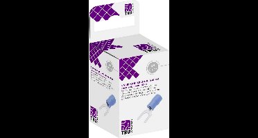 TRU COMPONENTS T1904C065 Vorkkabelschoen 1.50 mm² 2.50 mm² Gat diameter=5.30 mm Deels geïsoleerd Blauw 25 stuk(s)