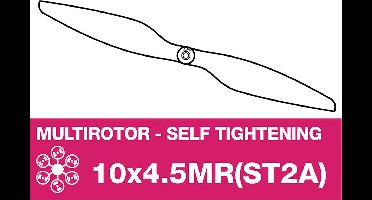 APC - Multi-Rotor propeller - Self Tightening - Pusher / Linkslopend - paar - 10X4.5MR(ST2A)