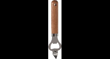 Keukengerei flesopener RVS steel en houten handvat 17 cm - Beechwood