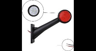 ProPlus Breedtelicht LED - 166 x 193 mm - 12V & 24V - Rood en Wit - Rechts