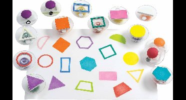 Stempels | Easy grip | Geometrische vormen | 14-delig