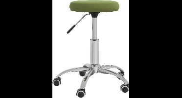 vidaXL - Eetkamerstoel - fluweel - lichtgroen