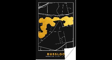 Poster Kaart - Plattegrond - Stadskaart - Nederland - Bussloo - 20x30 cm