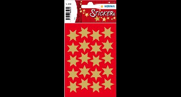 HERMA 3905 Stickers Décor Kerst Ster 6-puntig, goud Ø 21 mm