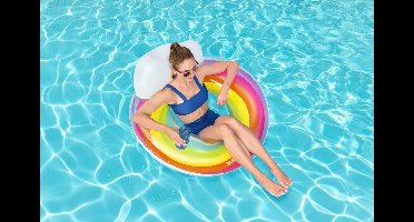 Bestway Opblaasbaar Regenboog Wiel D107 cm +12 Jaar Strand en Zwembad 43647