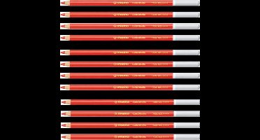 Kleurpotloden STABILO CarbOthello kalkpastel bergrood | 12 stuks