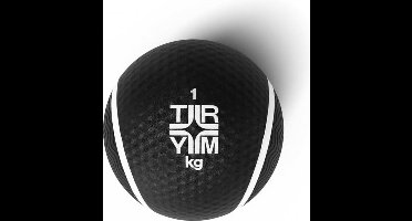 TRYM Medicijnbal - Medicine Ball - Rubber - Zwart - 1 kg