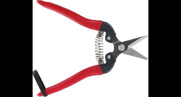 ARS Fruitschaar met Antislip Handgreep – Rood – Rechte Bek – 17 cm