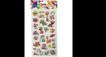 Puffy 3D decoratie stickers 3 ass.