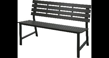 Niceey Tuinbank - 125X60X81 - Polywood - Weerbestendig - 2/3 Personen - Zwart