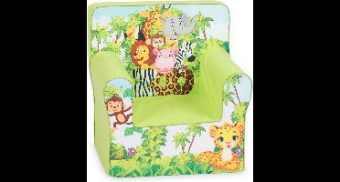 Kinderzetel Jungle Party Peuterstoel - Kinderfauteuil - Kinderbank - Kindersofa - Kinder fauteuil - Kinderzeteljes peuters - Kinder zetel - Kinderstoel - kinderfauteuils - Speelgoed 1 jaar - Gomoor