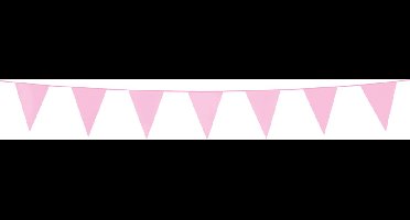 3x Mini Vlaggenlijn Baby Roze 3 meter - Verjaardag Feest Party Festival Poolparty Decoratie