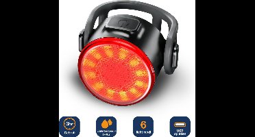 Fiets Achterlicht - LED - Li-ion accu - USB Oplaadbaar