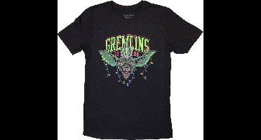 Gremlins - Stripe 1984 Xmas Lights Heren T-shirt - L - Zwart