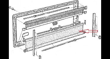 Dometic S3/S4 Verduisteringsrollo Aluminium/Wit 100x80