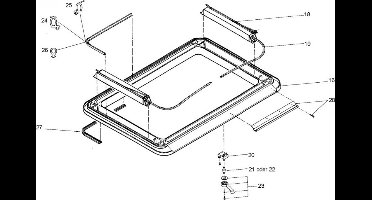 Dometic Heki 1 Aansdrijfasje v. dakdikte >55mm