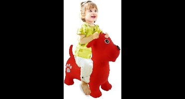 Jamara Skippybal - 460454 Skippydier Hond - Rood - Junior met Pomp