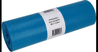 Afvalzak cleaninq 80x110cm recycled t60 140l blauw | 10 stuks