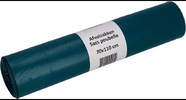 Afvalzak cleaninq 70x110cm recycled t70 120l blauw | 10 stuks