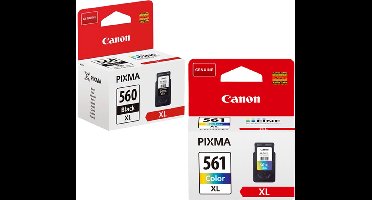 Canon PG-560XL & CL-561XL - Inktcartridge + Retourzakje - Origineel - Hoge capaciteit - Zwart en Kleur