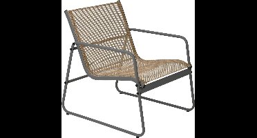 TUINMEUBELSET 4DLG ANTRACIET-BEIGE