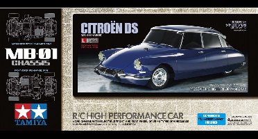 Tamiya Modelbouwpakket Militaire voertuigen - 58734 RC Citroën DS - MB-01 met Certificaat RC Plastic - 1:10 - Modelbouw