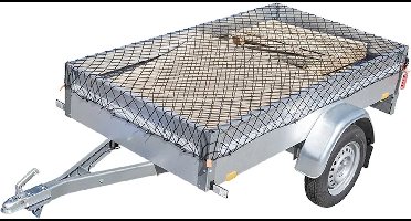 ProPlus Aanhangernet - 2.5 x 4 m - Aanhangwagennet - Trailernet - Ladingnet - Ø6 mm Elastisch Koord - Maaswijdte 4 x 4 cm - UV-gestabiliseerd